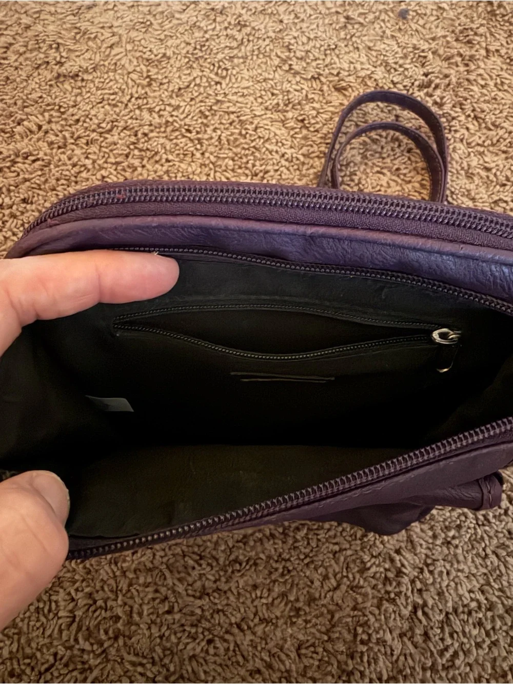 Jaclyn Smith Purple Crossbody Bag